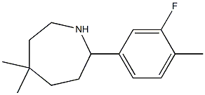 5,5-DIMETHYL-2-(3-FLUORO-4-METHYLPHENYL)AZEPANE Struktur