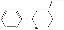 CIS-4-ETHYL-2-PHENYLPIPERIDINE Struktur