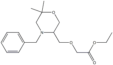 ETHYL [(4-BENZYL-6,6-DIMETHYLMORPHOLIN-3-YL)METHOXY]ACETATE Struktur