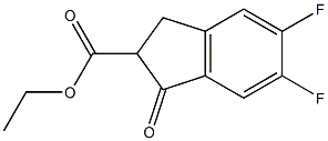 ETHYL 5,6-DIFLUORO-1-OXOINDANE-2-CARBOXYLATE Struktur