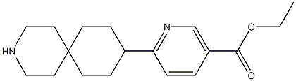 ETHYL 6-(3-AZASPIRO[5.5]UNDEC-9-YL)NICOTINATE Struktur