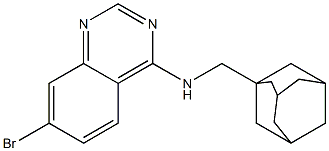 N-(ADAMANTAN-1-YLMETHYL)-7-BROMOQUINAZOLIN-4-AMINE Struktur