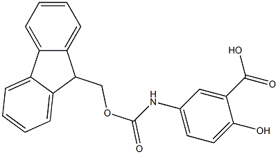 Fmoc-5-Amino salicylic acid Struktur