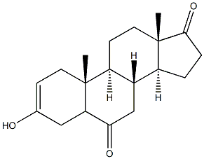 6,17-dioxo-etiocholene-3-ol Struktur