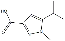 5-Isopropyl-1-methylpyrazole-3-carboxylic acid Struktur