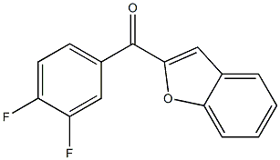 benzo[b]furan-2-yl(3,4-difluorophenyl)methanone Struktur