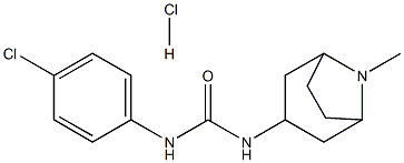 N-(4-chlorophenyl)-N'-(8-methyl-8-azabicyclo[3.2.1]oct-3-yl)urea hydrochloride Struktur