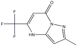 2-methyl-5-(trifluoromethyl)-4,7-dihydropyrazolo[1,5-a]pyrimidin-7-one Struktur