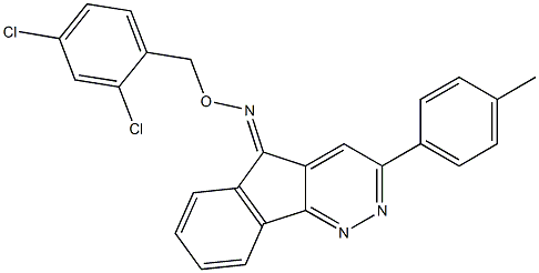 3-(4-methylphenyl)-5H-indeno[1,2-c]pyridazin-5-one O-(2,4-dichlorobenzyl)oxime Struktur