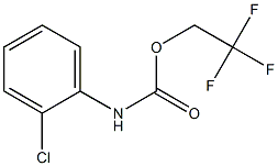 2,2,2-trifluoroethyl 2-chlorophenylcarbamate Struktur