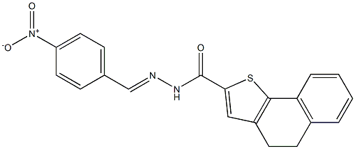 N'-[(E)-(4-nitrophenyl)methylidene]-4,5-dihydronaphtho[1,2-b]thiophene-2-carbohydrazide Struktur