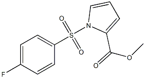 methyl 1-[(4-fluorophenyl)sulfonyl]-1H-pyrrole-2-carboxylate Struktur