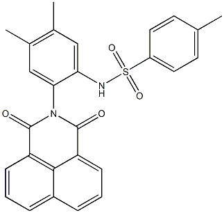 N1-[2-(1,3-dioxo-2,3-dihydro-1H-benzo[de]isoquinolin-2-yl)-4,5-dimethylphenyl]-4-methylbenzene-1-sulfonamide Struktur