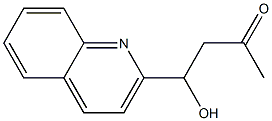 4-hydroxy-4-(2-quinolyl)butan-2-one Struktur