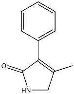 4-methyl-3-phenyl-2,5-dihydro-1H-pyrrol-2-one Struktur