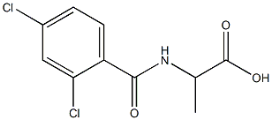 2-[(2,4-dichlorobenzoyl)amino]propanoic acid Struktur