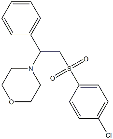 4-{2-[(4-chlorophenyl)sulfonyl]-1-phenylethyl}morpholine Struktur