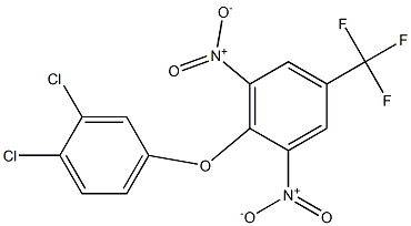 2-(3,4-dichlorophenoxy)-1,3-dinitro-5-(trifluoromethyl)benzene Struktur