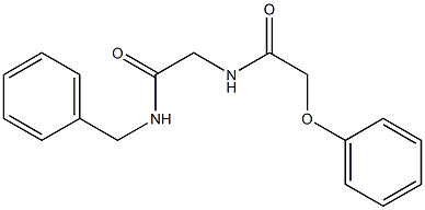 N1-[2-(benzylamino)-2-oxoethyl]-2-phenoxyacetamide Struktur