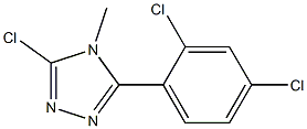 3-chloro-5-(2,4-dichlorophenyl)-4-methyl-4H-1,2,4-triazole Struktur