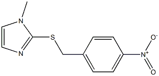 1-methyl-2-[(4-nitrobenzyl)thio]-1H-imidazole Struktur