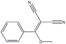 2-[methoxy(phenyl)methylidene]malononitrile Struktur