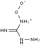 2-[hydrazino(imino)methyl]-1-oxohydrazinium-1-olate Struktur