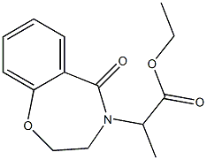 ethyl 2-[5-oxo-2,3-dihydro-1,4-benzoxazepin-4(5H)-yl]propanoate Struktur