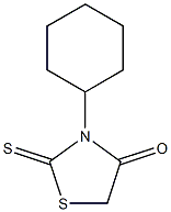 3-cyclohexyl-2-thioxo-1,3-thiazolan-4-one Struktur