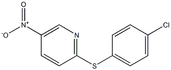 2-[(4-chlorophenyl)thio]-5-nitropyridine Struktur