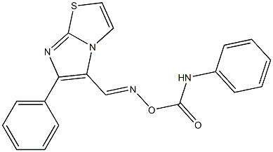 5-({[(anilinocarbonyl)oxy]imino}methyl)-6-phenylimidazo[2,1-b][1,3]thiazole Struktur