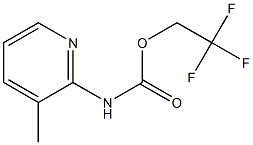 2,2,2-trifluoroethyl 3-methylpyridin-2-ylcarbamate Struktur