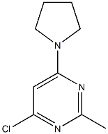 4-chloro-2-methyl-6-(1-pyrrolidinyl)pyrimidine Struktur