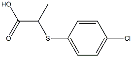 2-[(4-chlorophenyl)sulfanyl]propanoic acid Struktur