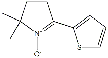 2,2-dimethyl-5-(2-thienyl)-3,4-dihydro-2H-pyrrolium-1-olate Struktur