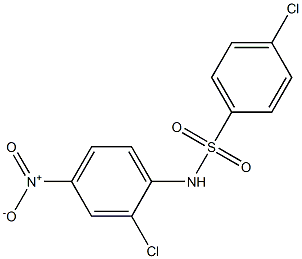 N1-(2-chloro-4-nitrophenyl)-4-chlorobenzene-1-sulfonamide Struktur