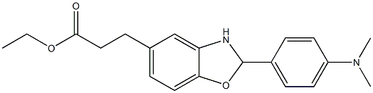 ethyl 3-{2-[4-(dimethylamino)phenyl]-2,3-dihydro-1,3-benzoxazol-5-yl}propanoate Struktur