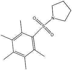 1-[(2,3,4,5,6-pentamethylphenyl)sulfonyl]pyrrolidine Struktur