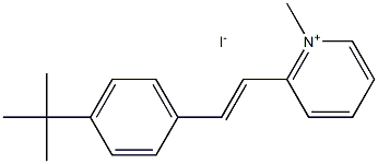 2-{(E)-2-[4-(tert-butyl)phenyl]ethenyl}-1-methylpyridinium iodide Struktur