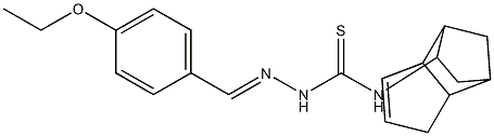 N1-tricyclo[5.2.1.0~2,6~]dec-4-en-8-yl-2-(4-ethoxybenzylidene)hydrazine-1-carbothioamide Struktur