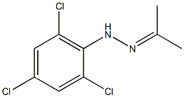 acetone 2-(2,4,6-trichlorophenyl)hydrazone Struktur