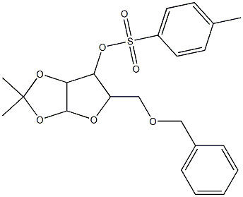 5-[(benzyloxy)methyl]-2,2-dimethylperhydrofuro[2,3-d][1,3]dioxol-6-yl 4-methylbenzene-1-sulfonate Struktur