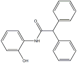 N-(2-hydroxyphenyl)-2,2-diphenylacetamide Struktur