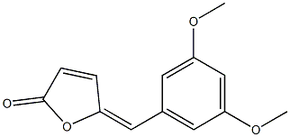 5-[(3,5-dimethoxyphenyl)methylene]-2(5H)-furanone Struktur