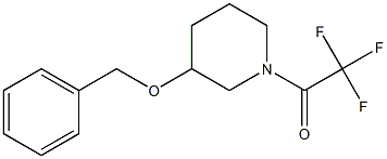 1-[3-(benzyloxy)piperidino]-2,2,2-trifluoro-1-ethanone Struktur