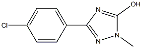 3-(4-chlorophenyl)-1-methyl-1H-1,2,4-triazol-5-ol Struktur