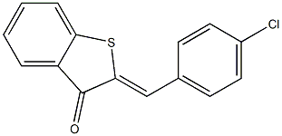 2-(4-chlorobenzylidene)-2,3-dihydrobenzo[b]thiophen-3-one Struktur