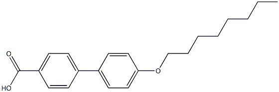 4'-(octyloxy)[1,1'-biphenyl]-4-carboxylic acid Struktur