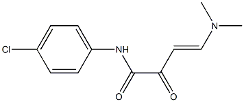 (E)-N-(4-chlorophenyl)-4-(dimethylamino)-2-oxo-3-butenamide Struktur