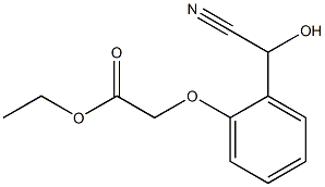 ethyl 2-{2-[cyano(hydroxy)methyl]phenoxy}acetate Struktur